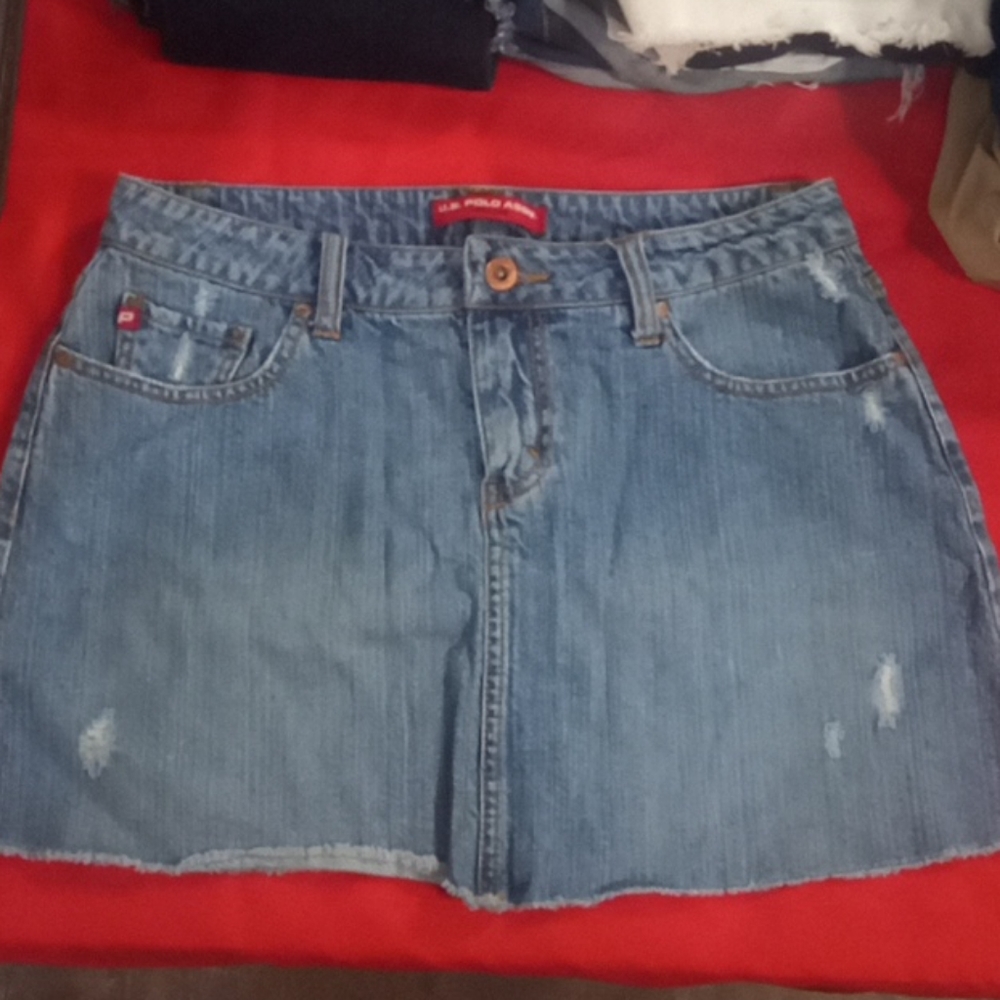 US Polo Jean Skirt